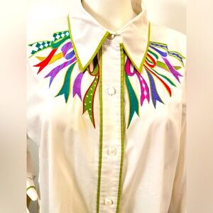 SOLD Vintage Bob Mackie Blouse XL